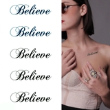 タトゥーシール 2枚セットBelieve【ボディーシール TATTOO | ピアス専門店HOMESLICEPRODUCTIONS | 詳細画像1