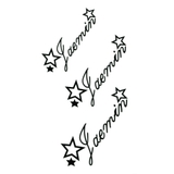 タトゥーシール 2枚セットダブル&ワンスターネーム【ボディーシール TATTOO | ピアス専門店HOMESLICEPRODUCTIONS | 詳細画像2