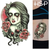 タトゥーシールデッドドールスカル | ピアス専門店HOMESLICEPRODUCTIONS | 詳細画像1