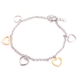 316Lサージカルステンレス ハートフレームチャーム アンクレット | ピアス専門店HOMESLICEPRODUCTIONS | 詳細画像1 