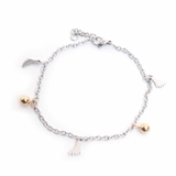 316Lサージカルステンレス フット＆ボールチャーム アンクレット | ピアス専門店HOMESLICEPRODUCTIONS | 詳細画像1 