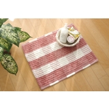 ピンク | チェック柄 バスマット 『パロ』 約50×80cm | IKEHIKO