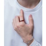 レッド | フリーサイズビーズリング メンズ レディース | improves