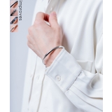 シルバーハーフバングルブレスレット メンズ レディース | improves | 詳細画像1 