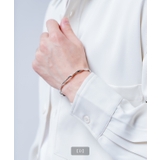 シルバーハーフバングルブレスレット メンズ レディース | improves | 詳細画像5 