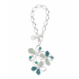 ライトグリーン | 透かしフラワーモチーフチャーム | MK MICHEL KLEIN BAG