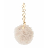 ベージュ | パールモチーフ付きファーチャーム | MK MICHEL KLEIN BAG