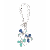 ネイビー | 透かしフラワーモチーフチャーム | MK MICHEL KLEIN BAG