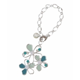 ライトグリーン | 透かしフラワーモチーフチャーム | MK MICHEL KLEIN BAG