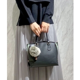 グレー | ファー&タッセル デザインチャーム | MK MICHEL KLEIN BAG