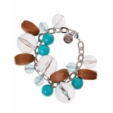 ライトブルー | クリアウッドチャーム | MK MICHEL KLEIN BAG