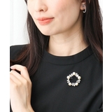 パール調デザインサークルブローチ | MK MICHEL KLEIN | 詳細画像1 