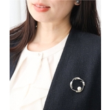 パール調デザインサークルブローチ | MK MICHEL KLEIN | 詳細画像1 