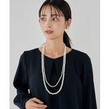 パール調二連ネックレス | a.v.v【WOMEN】 | 詳細画像1 