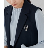 シルバー | 3連パールサークルブローチ | a.v.v【WOMEN】