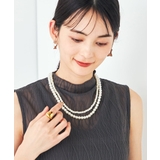 ゴールド | パール調二連ネックレス | a.v.v【WOMEN】