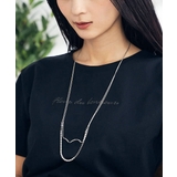 シルバー | プレートコンビロングネックレス | a.v.v【WOMEN】