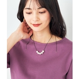 ブラック | パールコンビビジューネックレス | a.v.v【WOMEN】