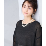 パール調二連ネックレス | a.v.v【WOMEN】 | 詳細画像1 