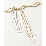 シルバー | 変形チェーンコンビネックレス | a.v.v【WOMEN】