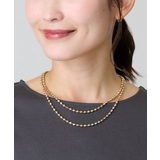 ゴールド | ボール二連マンテルネックレス | a.v.v【WOMEN】