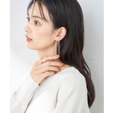 シルバー | ストーンメタルコンビピアス | a.v.v【WOMEN】