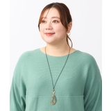 ブラック | 変形モチーフサークルネックレス | eur3