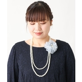 ライトグレー(91) | 【2点セット】フォーマルネックレス×コサージュセット | eur3