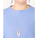 ゴールド(95) | オーバルリングロングネックレス | eur3