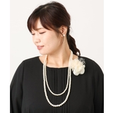 コサージュ付き2連パールライクネックレス | eur3 | 詳細画像13 