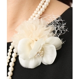 コサージュ付き2連パールライクネックレス | eur3 | 詳細画像14 