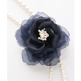 コサージュ付き2連パールネックレス | eur3 | 詳細画像4 