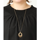 ゴールド | ダブルニュアンスリングネックレス | eur3