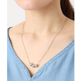 シルバー | ニュアンスパールデザインネックレス | eur3
