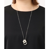 シルバー(96) | ダブルトップデザインロングネックレス | eur3