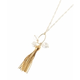 パールメタルタッセルネックレス | eur3 | 詳細画像4 