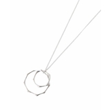 シルバー(96) | ダブルリングアレンジロングネックレス | eur3