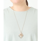 スクエアモチーフデザインロングネックレス | eur3 | 詳細画像2 