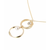 パールアクセントリングトップネックレス | eur3 | 詳細画像5 