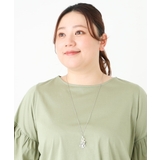 シルバー(96) | フラワーモチーフロングネックレス | eur3