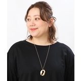 ゴールド(95) | 変形サークルモチーフロングネックレス | eur3