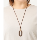 ダークブラウン(87) | 2WAYオーバルネックレス | eur3