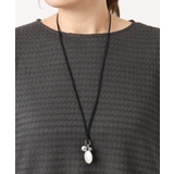 ブラック | サークルモチーフネックレス | eur3