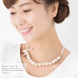 淡水パール風＆リボン ネックレス ネックレス | Jewel vox | 詳細画像5 