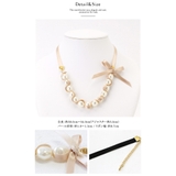 淡水パール風＆リボン ネックレス ネックレス | Jewel vox | 詳細画像6 