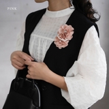 パール＆ストーン付き ダブル立体フラワー コサージュ | Jewel vox | 詳細画像10 