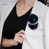 パール＆ストーン付き ダブル立体フラワー コサージュ | Jewel vox | 詳細画像4 