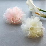 パール＆ストーン付き ラメレース フラワー | Jewel vox | 詳細画像2 