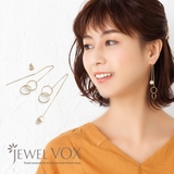 パールキャッチ付き サークルモチーフ アメリカンピアス | Jewel vox | 詳細画像1