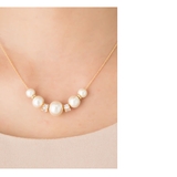 スライド式アジャスター コットンパール グラデーションネックレス | Jewel vox | 詳細画像4